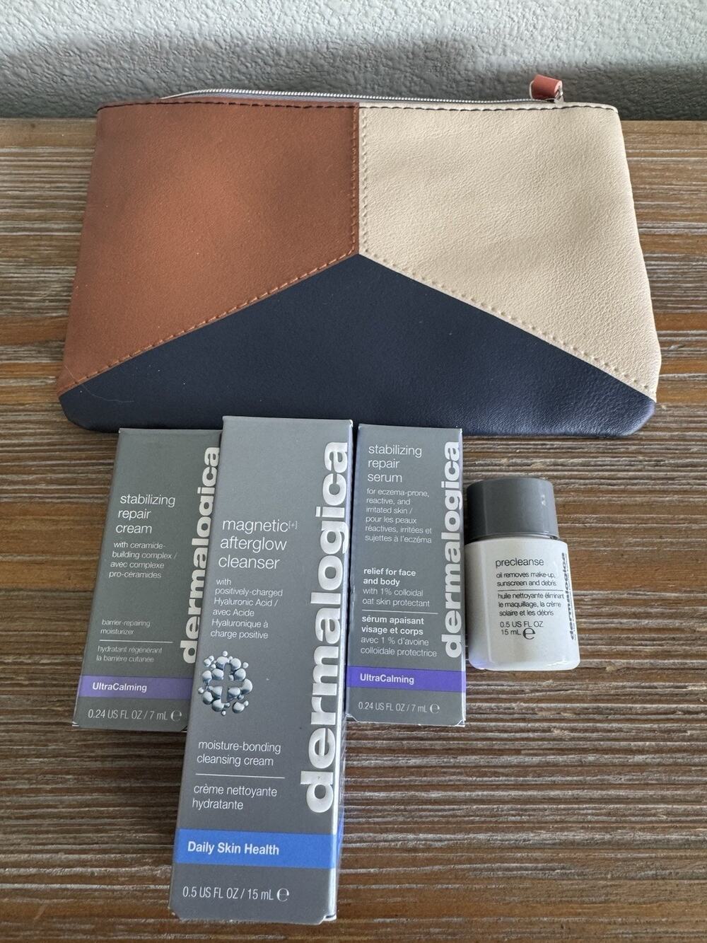New Dermalogica Bundle Cleansing Cream Repair Cream Repair Serum Precleanse